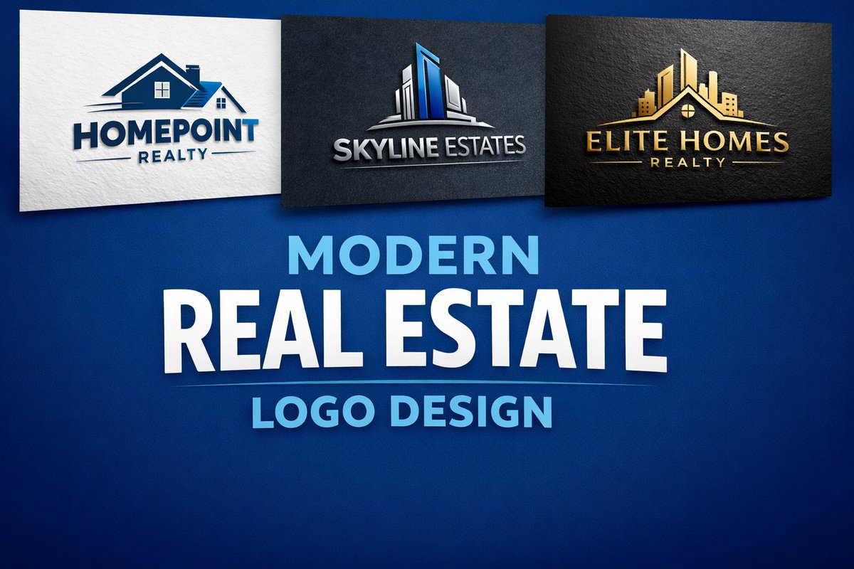 sujonali78's tweet photo. A modern real estate logo designed to represent trust, stability, and growth. The clean structure and strong visual balance symbolize buildings, property development, and long-term investment value. https://t.co/7s6pnv3BCa