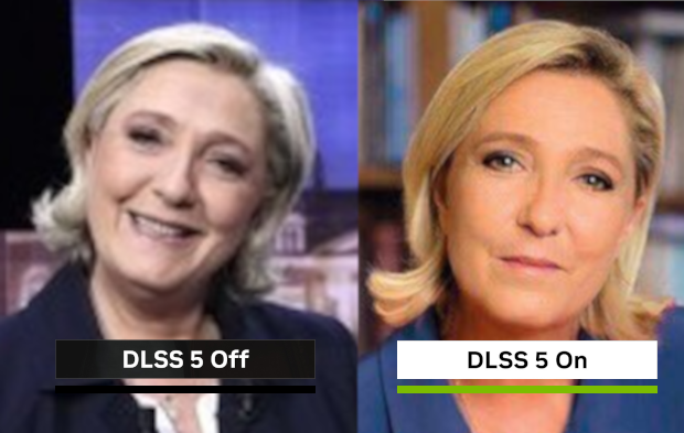 _PY_M's tweet photo. En effet c'est violent, le DLSS 5. https://t.co/K7twmaxsrQ