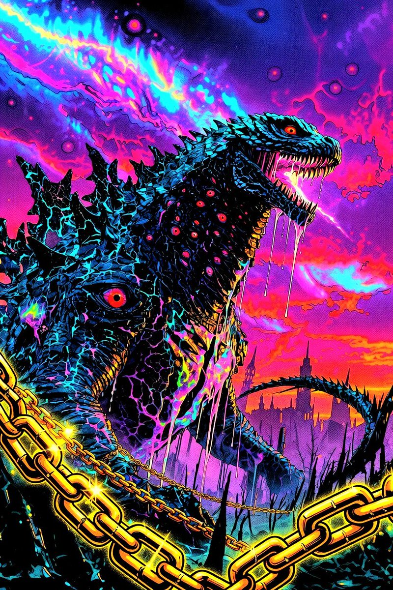Moose865975's tweet photo. QT Your Godzilla
@Gus_Artman_AI I know you gotta have one!😁🔥
Here's Godzilla if he were a Hylic Realm monster!!✌️☺️👇
#Godzilla #Toho #TohoStudio https://t.co/Aft0qlwgE5