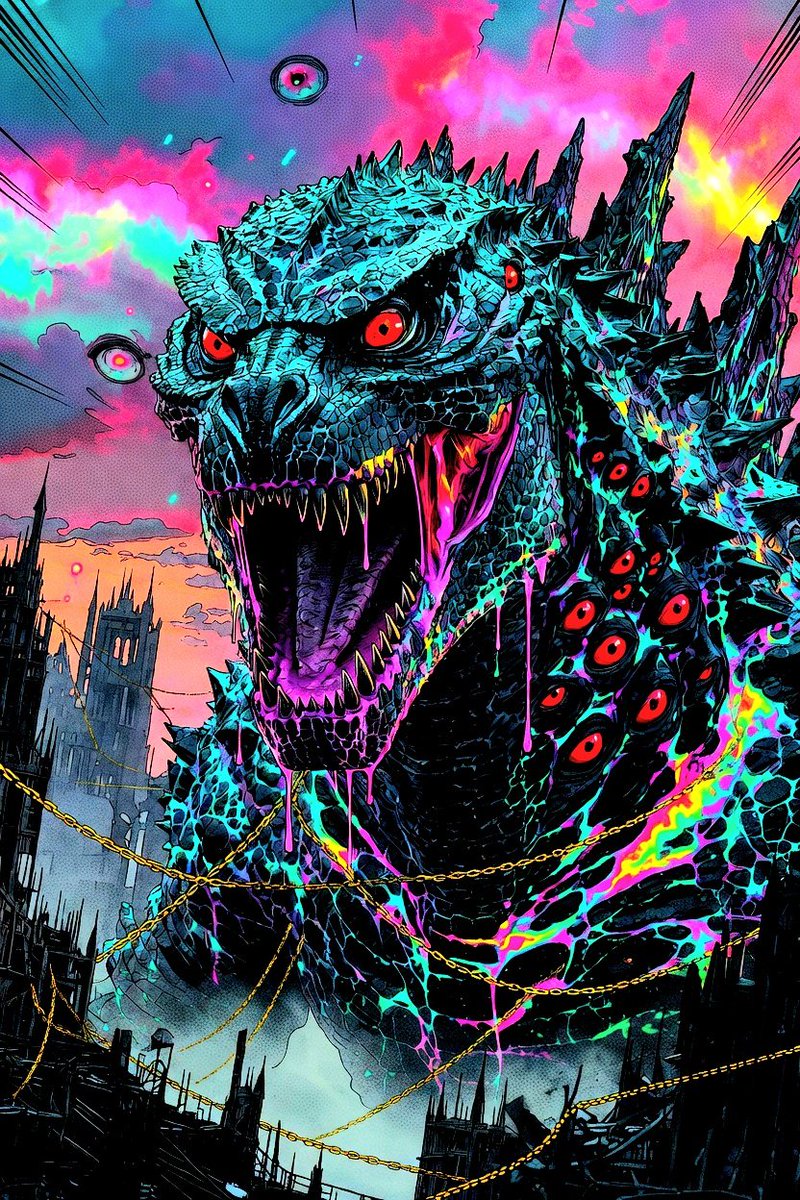 Moose865975's tweet photo. QT Your Godzilla
@Gus_Artman_AI I know you gotta have one!😁🔥
Here's Godzilla if he were a Hylic Realm monster!!✌️☺️👇
#Godzilla #Toho #TohoStudio https://t.co/Aft0qlwgE5