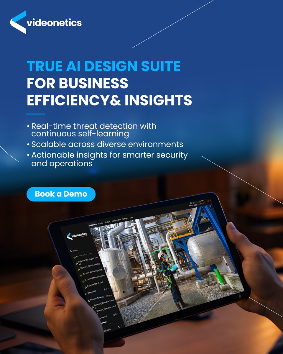 videonetics's tweet photo. Operational efficiency = clarity + speed + real-time action.
AI video intelligence makes it possible.
Explore more: https://t.co/E43X2dFkHR https://t.co/3F7WuIivsU