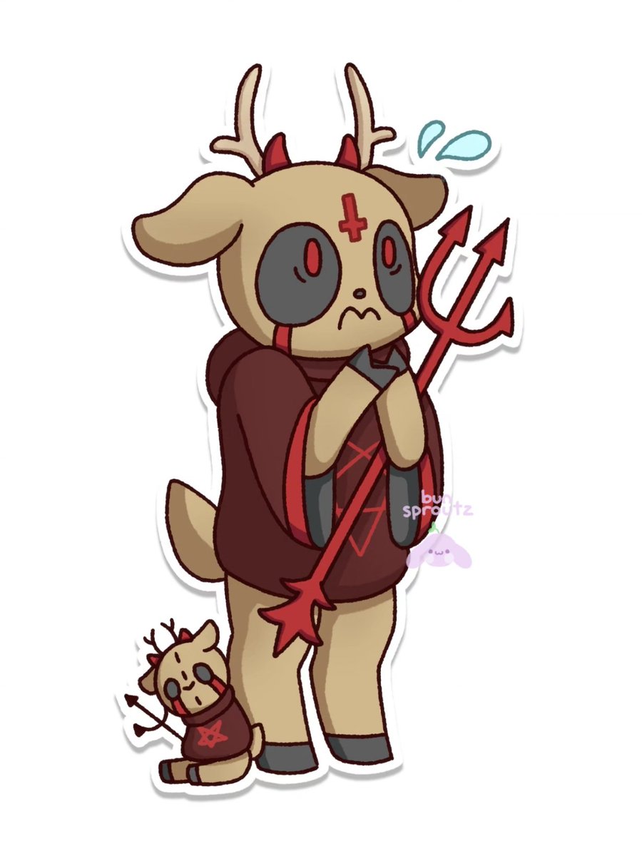bunsproutz's tweet photo. Carnage 🤟
Reminds me of cult of the lamb
Another character to add to my story "Unmade" that may or may not become a thing. 

#unmade #deer #oc #originalcharacter #demon https://t.co/jJtYT9ns5f