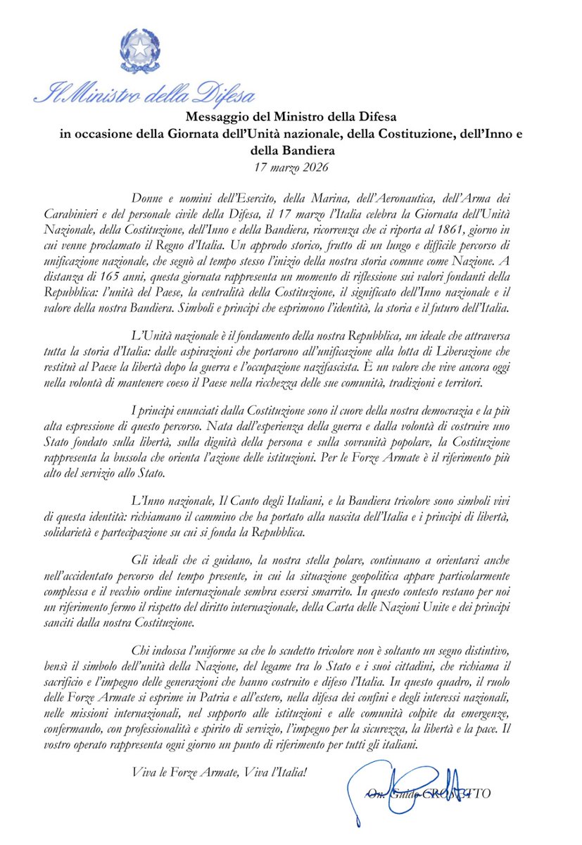 Ministero Difesa tweet media