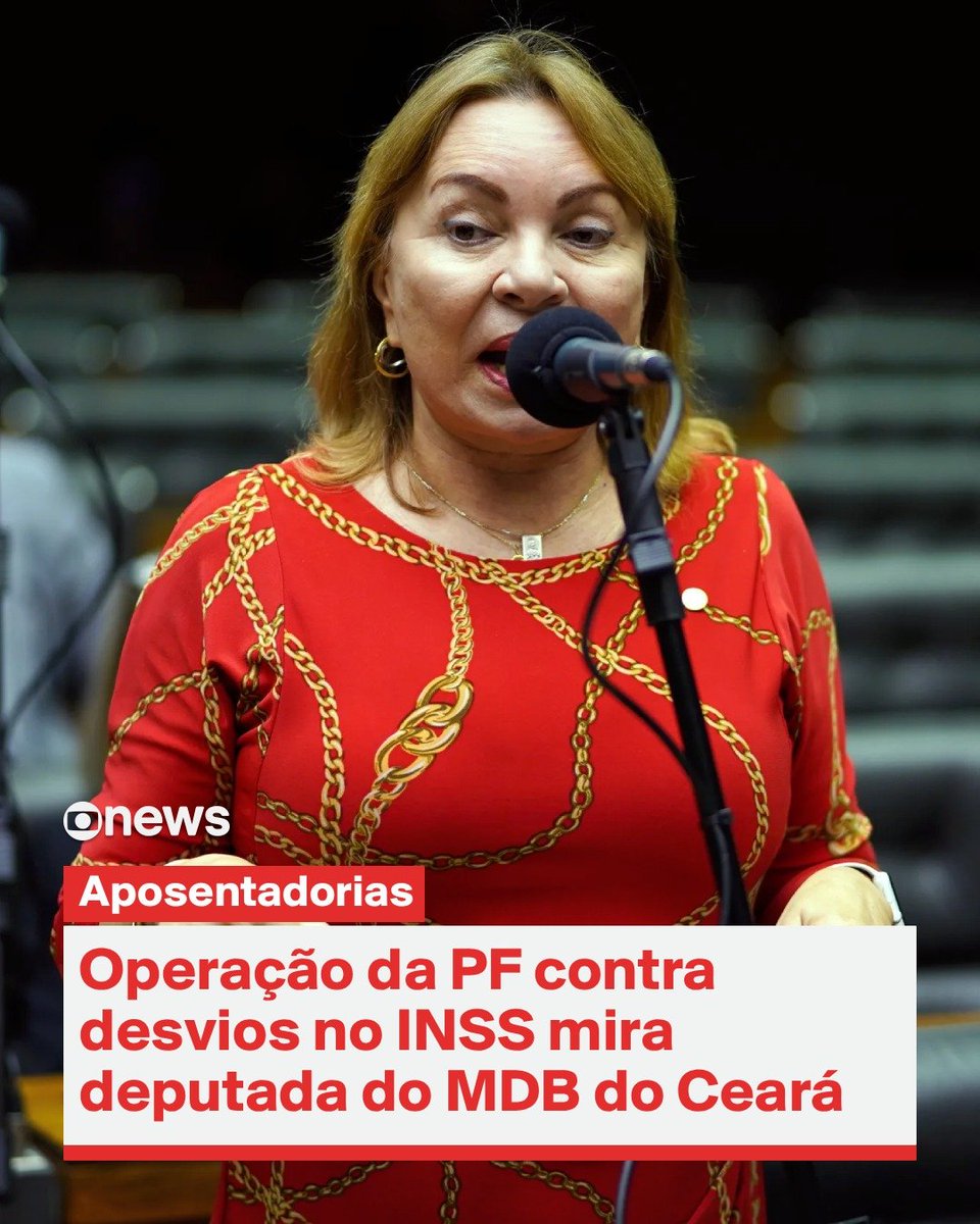 DoCoolNews's tweet image. 🚨 @DoCoolNews , operação pesada 💸🚔: a deputada Gorete Pereira foi alvo da PF na operação Indébito, que investiga desvios em aposentadorias do INSS. Duas pessoas foram presas; a defesa ainda não se manifestou. ⚖️

#INSS #Política #Corrupção #Brasil #Notícias