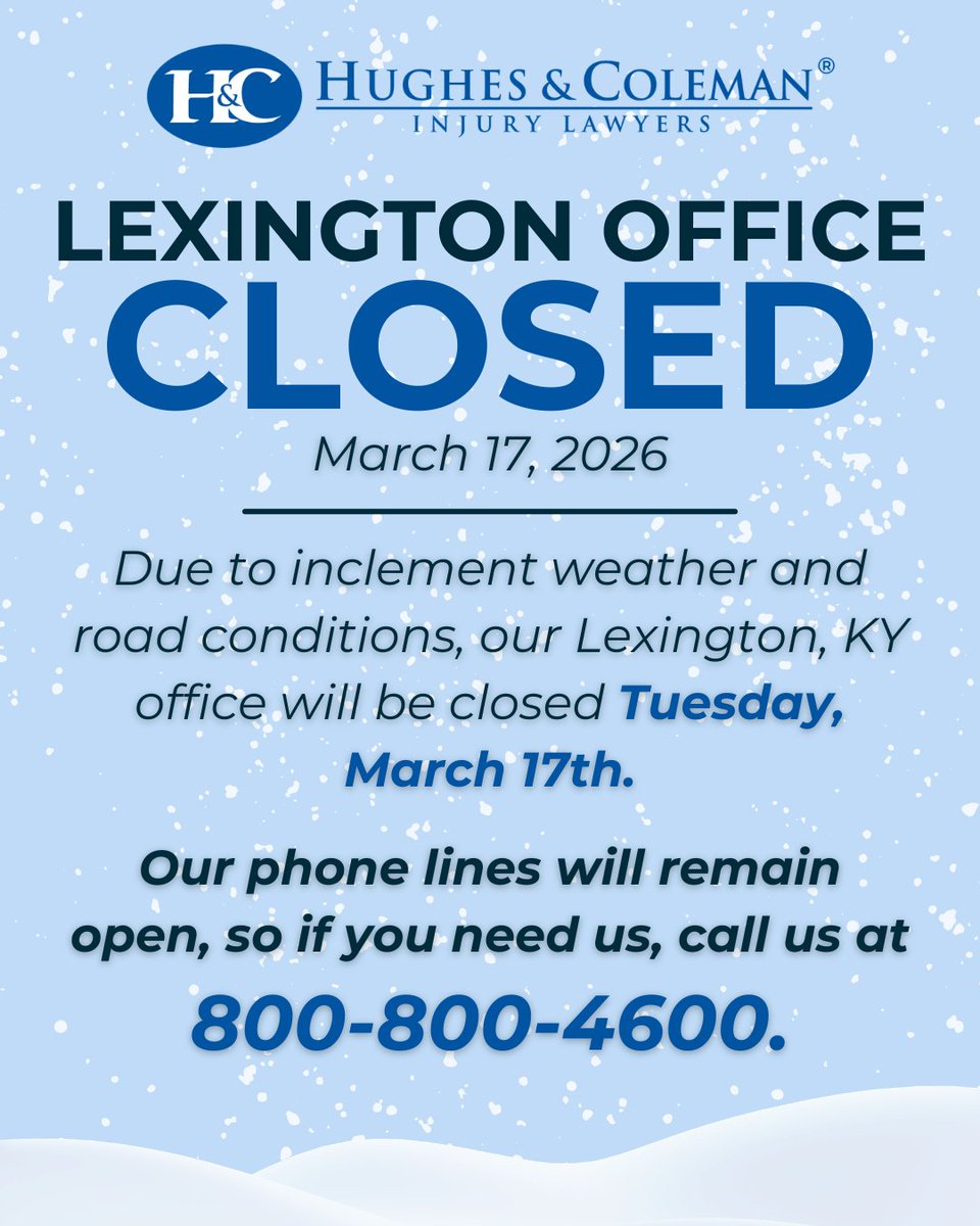 Hughes & Coleman Injury Lawyers tweet media