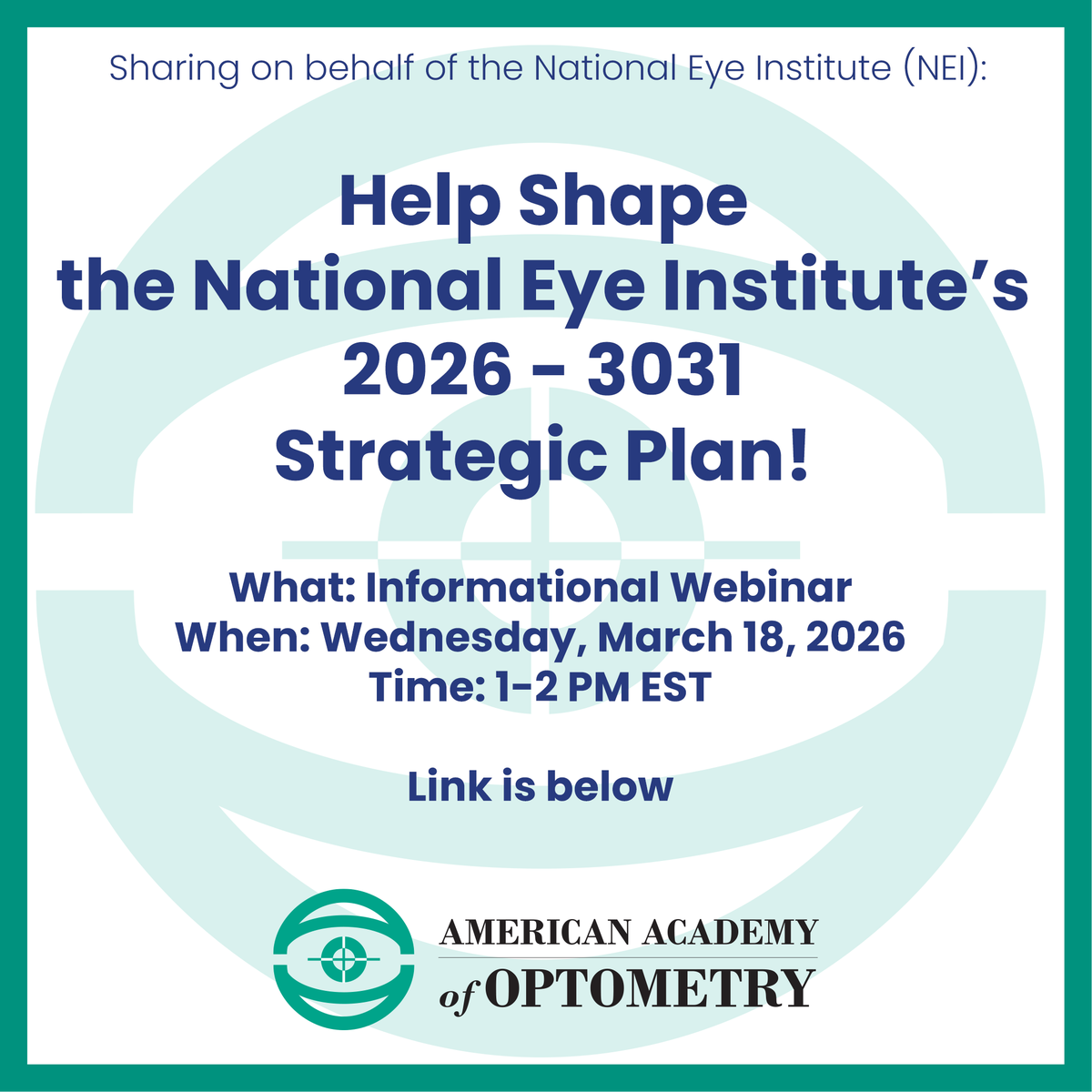 American Academy of Optometry tweet media