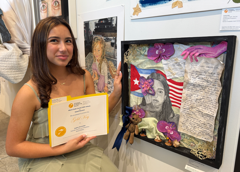 josemartimast's tweet photo. Congratulations goes to Sophia Hernandez and Sophia Reyes for representing JMMA this past weekend at the 2026 Scholastic Art Exhibit.
The Scholastic Art &amp; Writing Awards are competitive and nationally recognized. They showcase exceptional student talent. 
#YourBestChoiceMDCPS https://t.co/hRE15h3Tsi