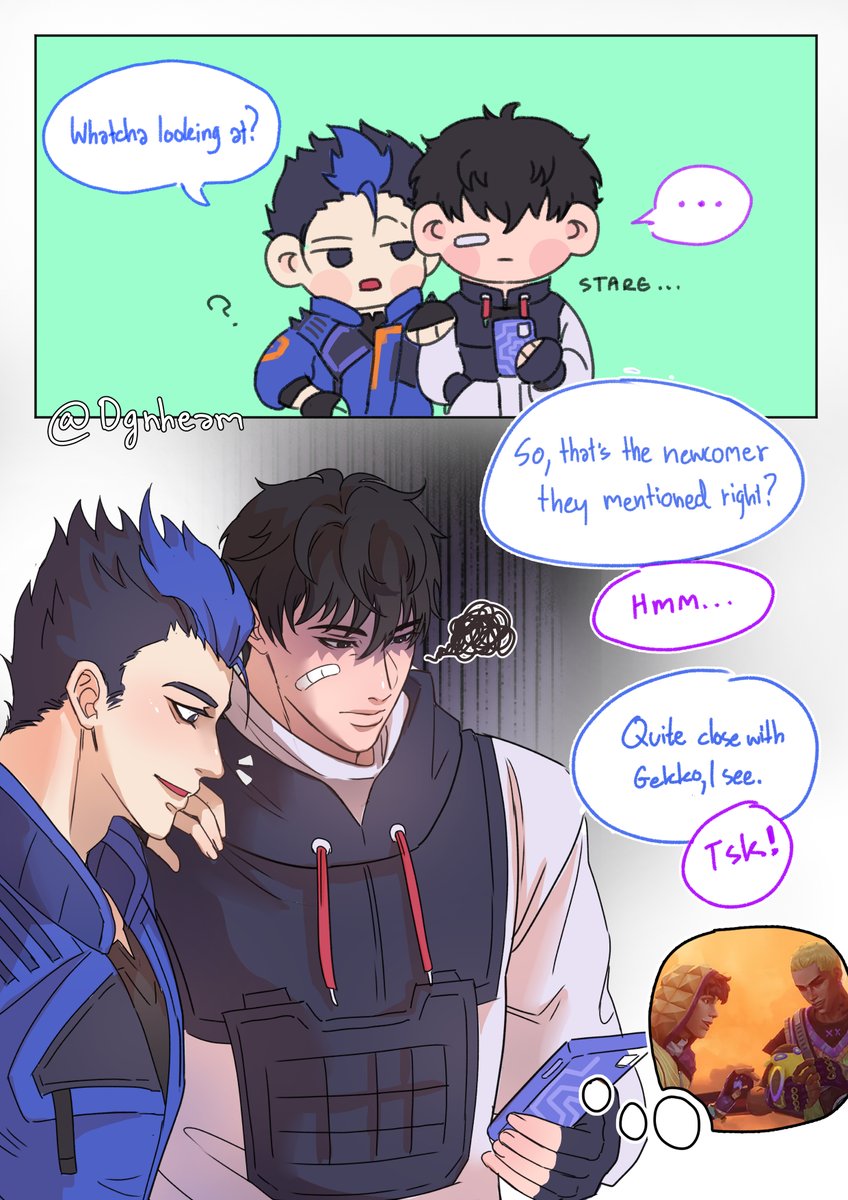 dgnheam's tweet photo. ( 1 )
💜: Who????

#VALORANTfanart #iso #Yoru #dgnheamart https://t.co/JqRaj1bLOS