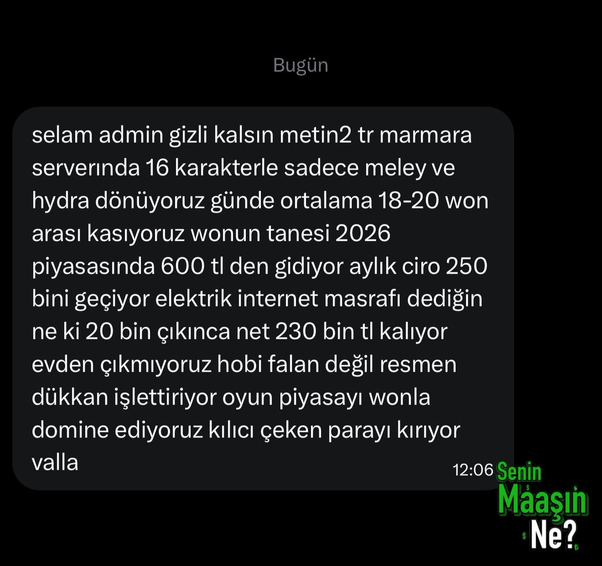 Senin Maaşın Ne? 💸 tweet media