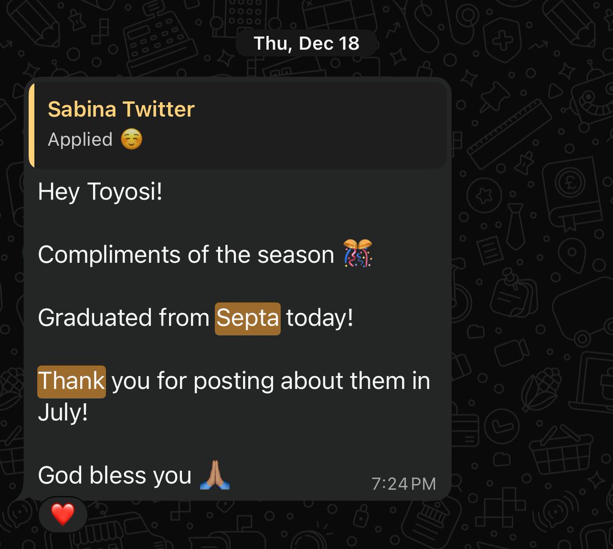 Toyosi Godwin tweet media