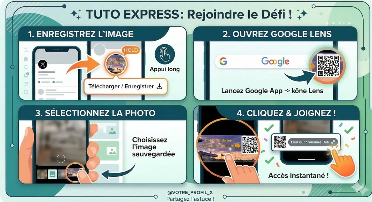 Le défi quotidien tweet media