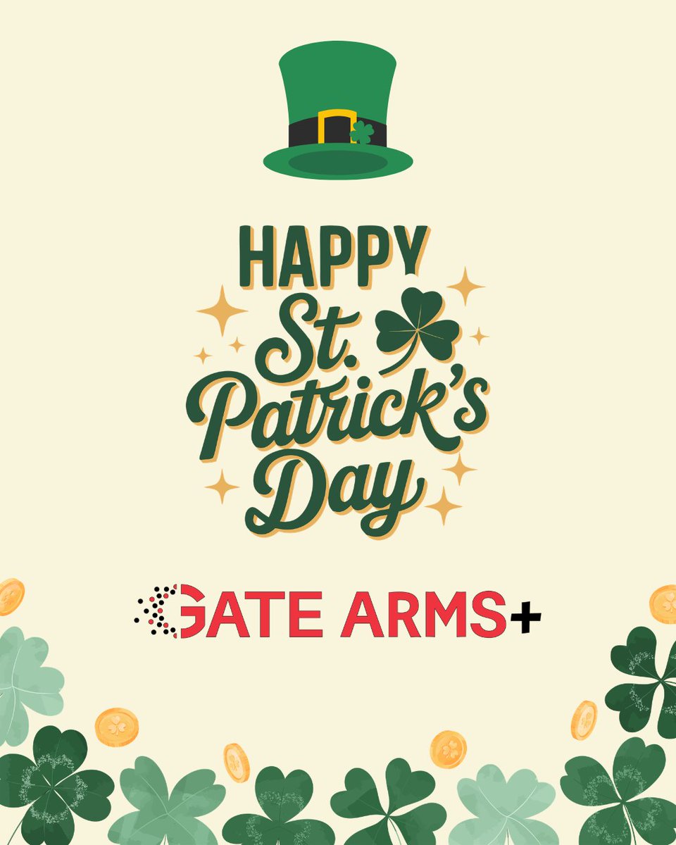 gatearms's tweet photo. Happy St. Patrick’s Day from GateArms+ 🍀

Whether you're managing access control, traffic flow, or facility safety, we hope your day is smooth, safe, and a little bit lucky.

#GateArms #StPatricksDay #AccessControl #PerimeterSecurity #FacilitySafety https://t.co/ZXPlPh1td7