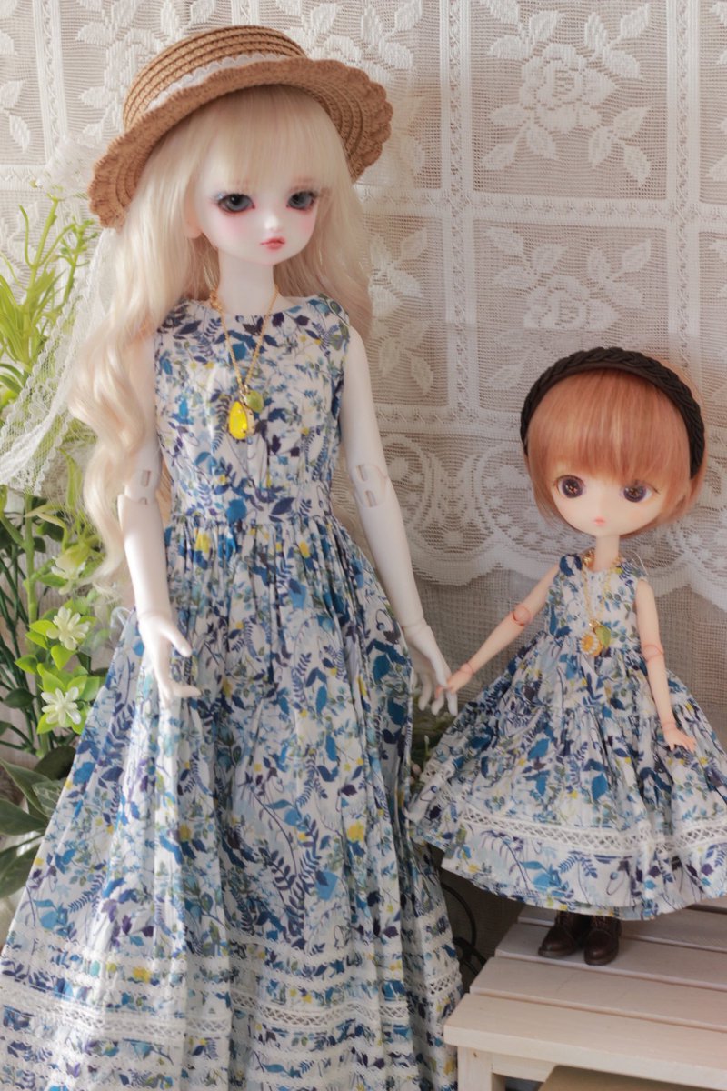 ren_watani_doll's tweet image. #SDM サイズと #ハルモニアブルーム サイズでお揃いコーデ✨️
他にもあと2種類あります！

#アイドール東京
#ALL_FOR_ONE_Doll
#mellow_makeup
#うずことアイ