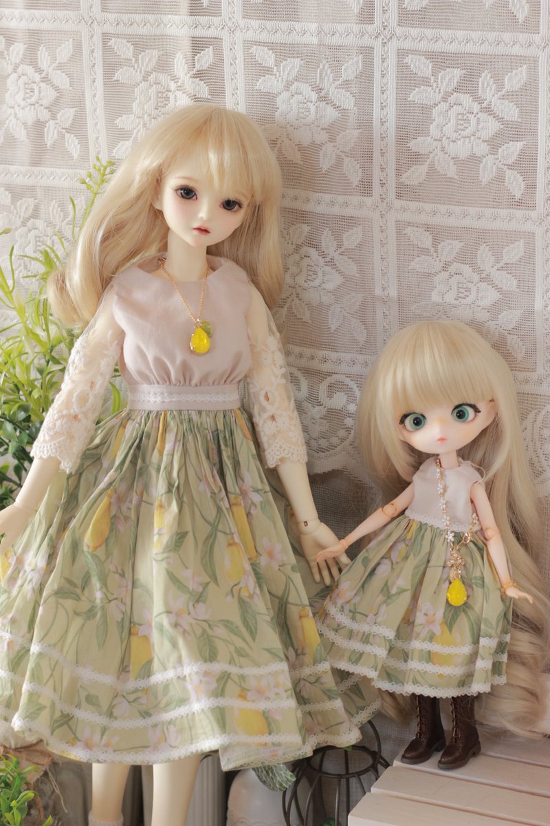 ren_watani_doll's tweet image. #SDM サイズと #ハルモニアブルーム サイズでお揃いコーデ✨️
他にもあと2種類あります！

#アイドール東京
#ALL_FOR_ONE_Doll
#mellow_makeup
#うずことアイ