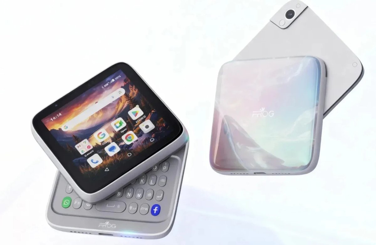 Avcesar's tweet image. iFrog RS1, smartphone carré à clavier rotatif #mobilite #frog #blackberry #concept #design dlvr.it/TRXjML