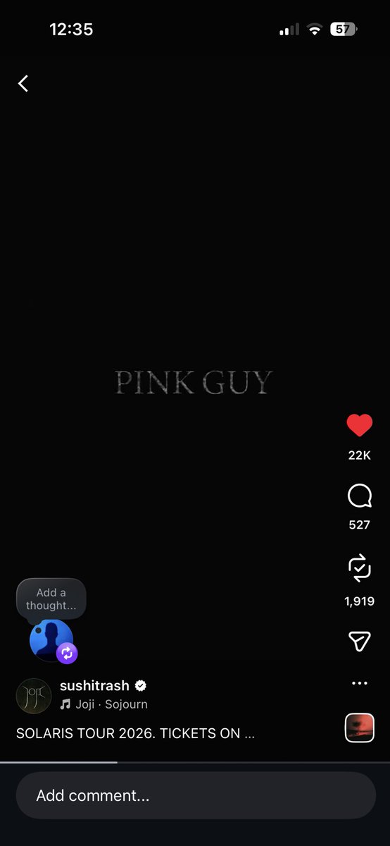 JODT is seeing joji🙏 tweet media