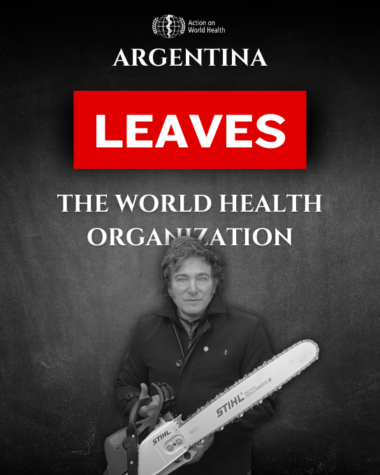 Action on World Health tweet media