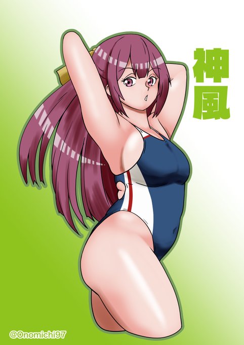 神風スイミング #艦これ版真剣お絵描き60分一本勝負_20260317