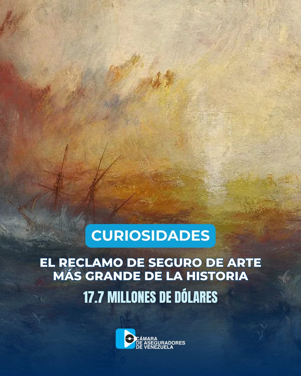 El mayor reclamo al seguro por obras de arte fue en 1994, cuando se robaron 2 lienzos del pintor inglés JMW Turner de la Tate Gallery en Frankfurt, Alemania. 

La empresa de seguros le pagó a Tate Gallery US$17.700.000 por el robo de las obras de arte.