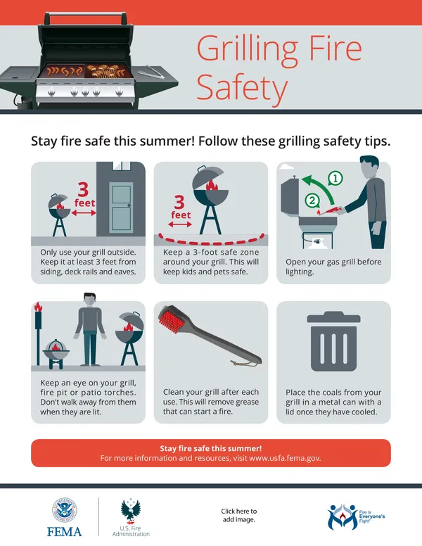 BudaFireDept's tweet photo. Its about to get hot again. Remember these grilling safety tips. https://t.co/SEKDYh6vaq