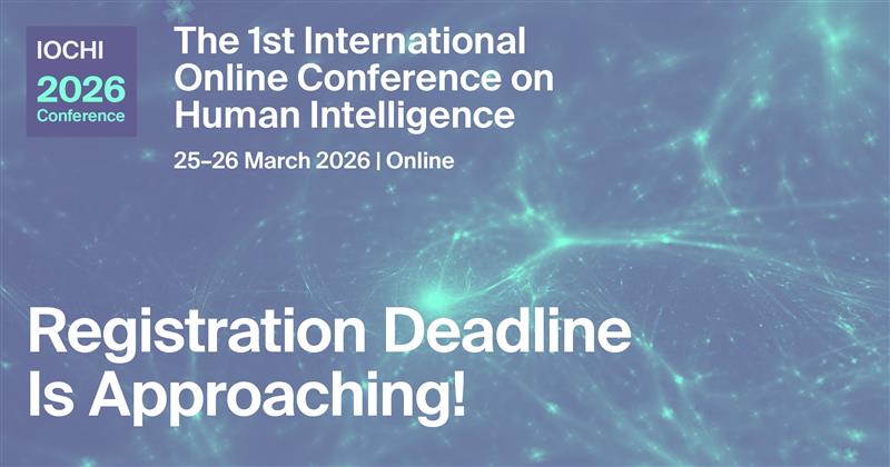 JIntell_MDPI's tweet image. 🔊 Only 3 days left before #IIOCHI2026 Registration is Closed❗

Free registration and view all speakers here: bit.ly/4nEpYrK

#HumanIntelligence #MDPIConference #OpenAccess #FreeConference #OnlineConference