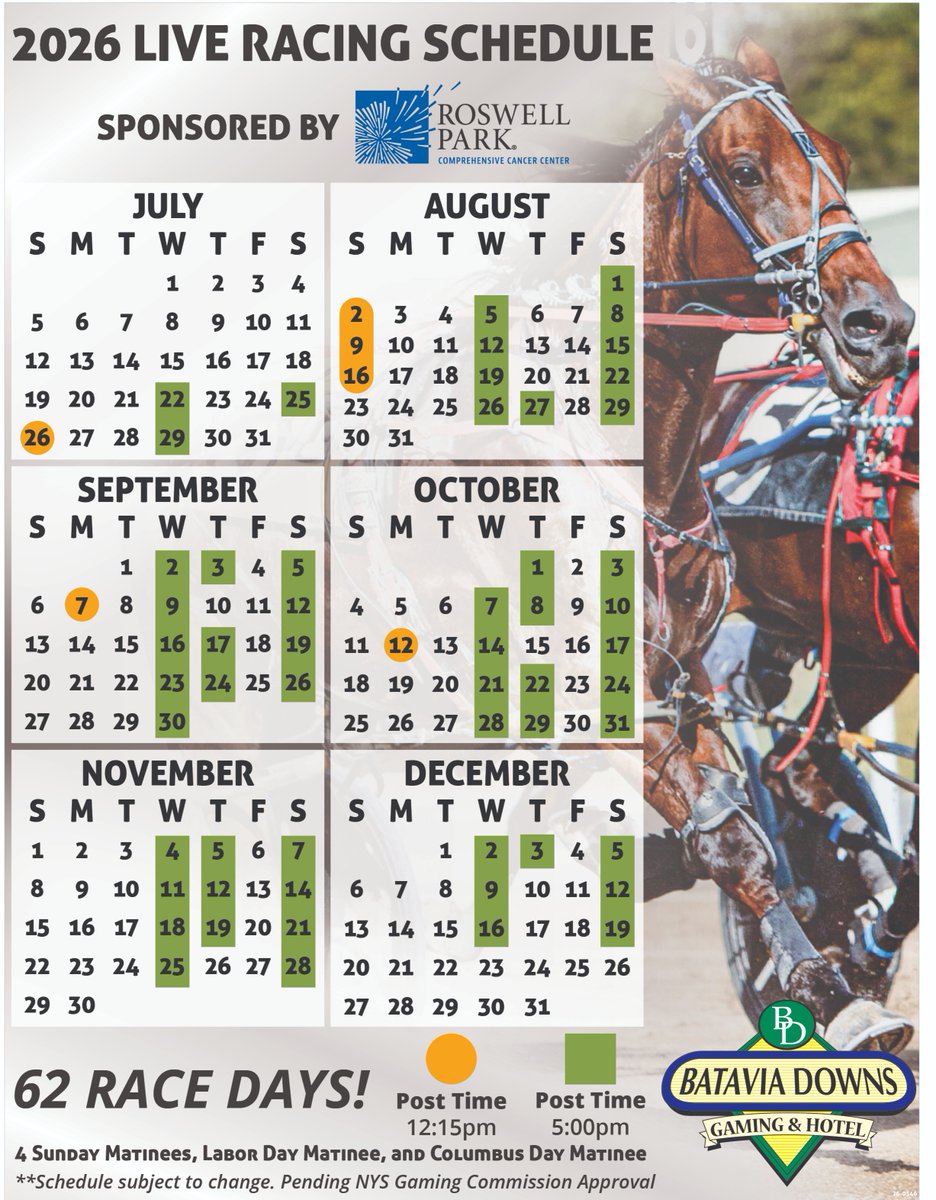 Batavia Downs Racetrack tweet media