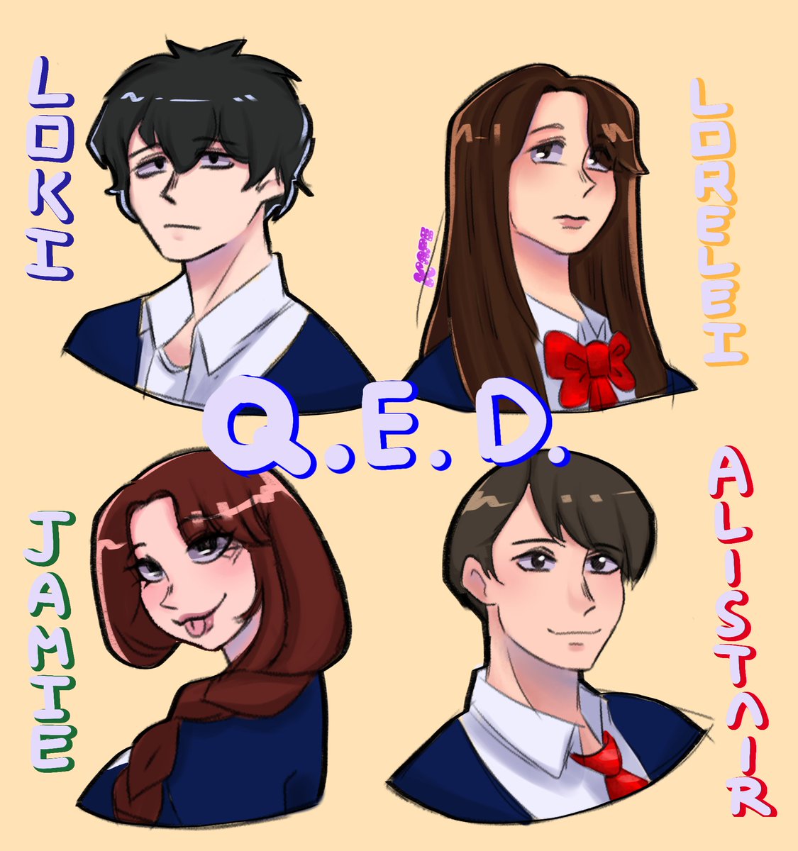 w4r3byt3's tweet photo. q. e. d club in my artstyle!
#qedclub #projectloki #wattpad #fanart #art #projectlokifanart https://t.co/0MpRHP7XQB