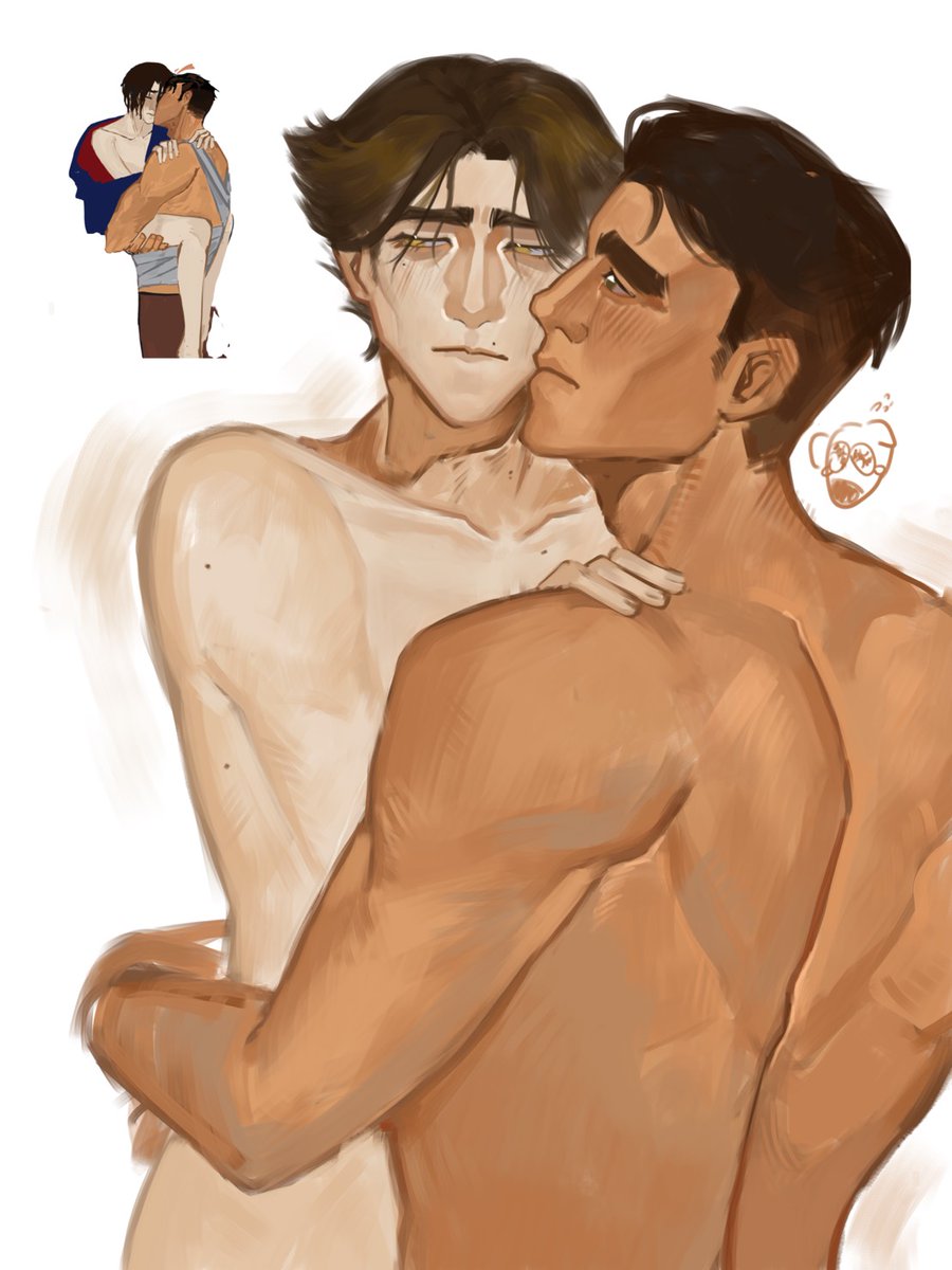 sesamesoil's tweet photo. Testing my new brush with #Jayvik https://t.co/hkn3By9SNn
