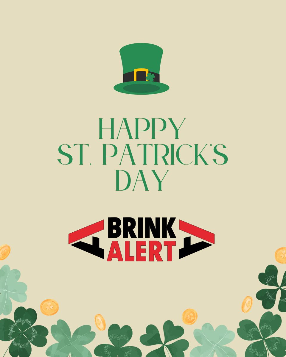 BrinkAlert's tweet photo. 🍀 Happy St. Patrick’s Day from BrinkAlert 🍀

Luck is great… but visibility and safety make the real difference.

Whether it’s a commercial door, loading dock, or service bay clear visual alerts help prevent accidents before they happen.

Stay safe. Stay seen.

#StPatricksDay https://t.co/SgQDGaTHY0