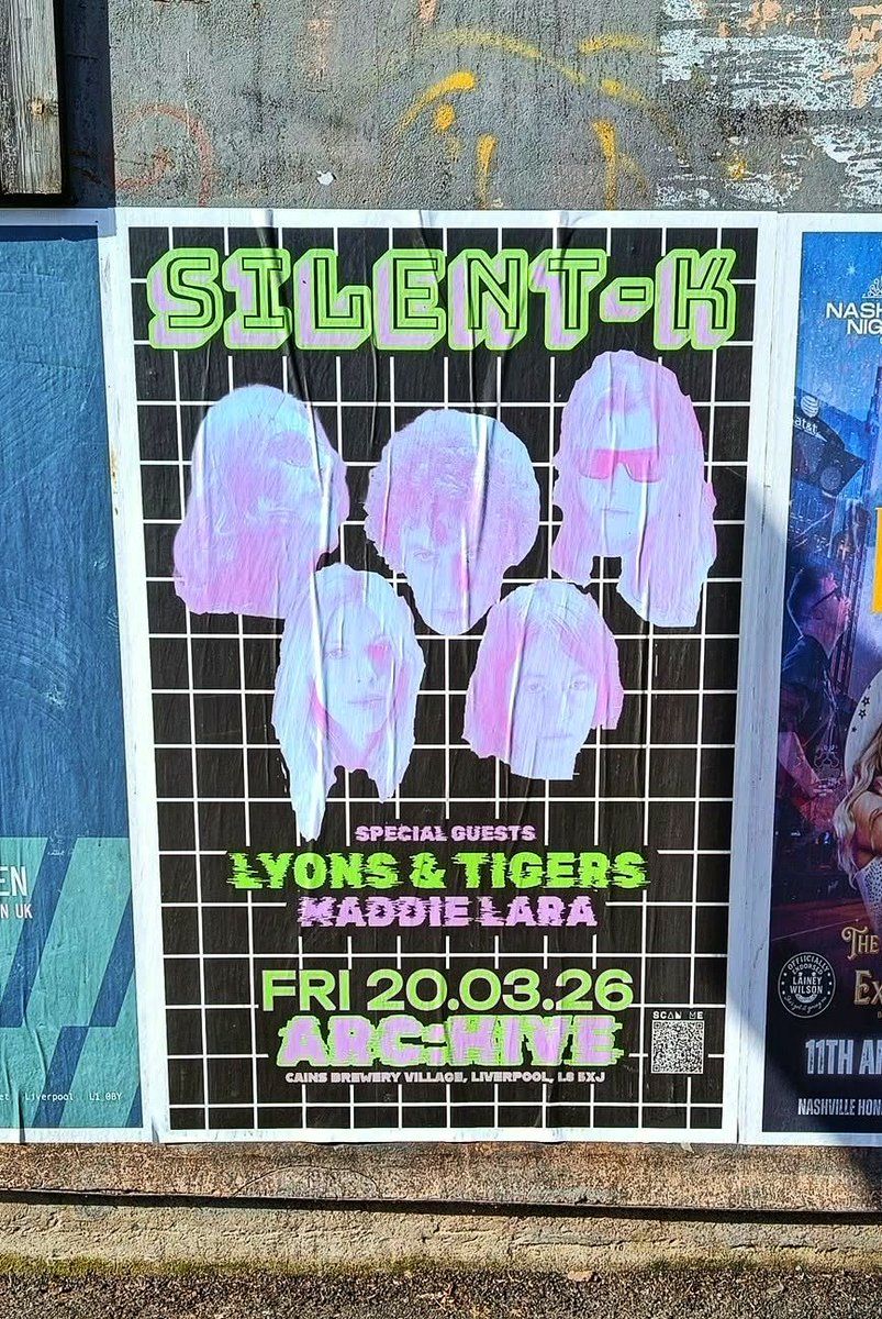 #ARCHIVE
#WordOnTheStreet
This Friday 20/03/26
<a href="/Silent__K__/">SILENT-K</a>
Plus Support 
#LyonsAndTigers
#MaddieLara
LOW TICKET WARNING 
skiddle.com/whats-on/Liver…

ARC:HIVE
Cains Brewery Village 
#Liverpool
L8 5XJ