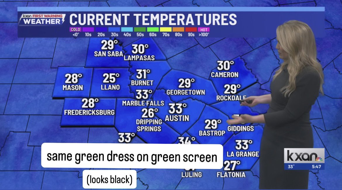 KristenCurrieTV's tweet image. Tough day to be a broadcast meteorologist. 🥴☘️ #StPatricksDay #GreenScreen
