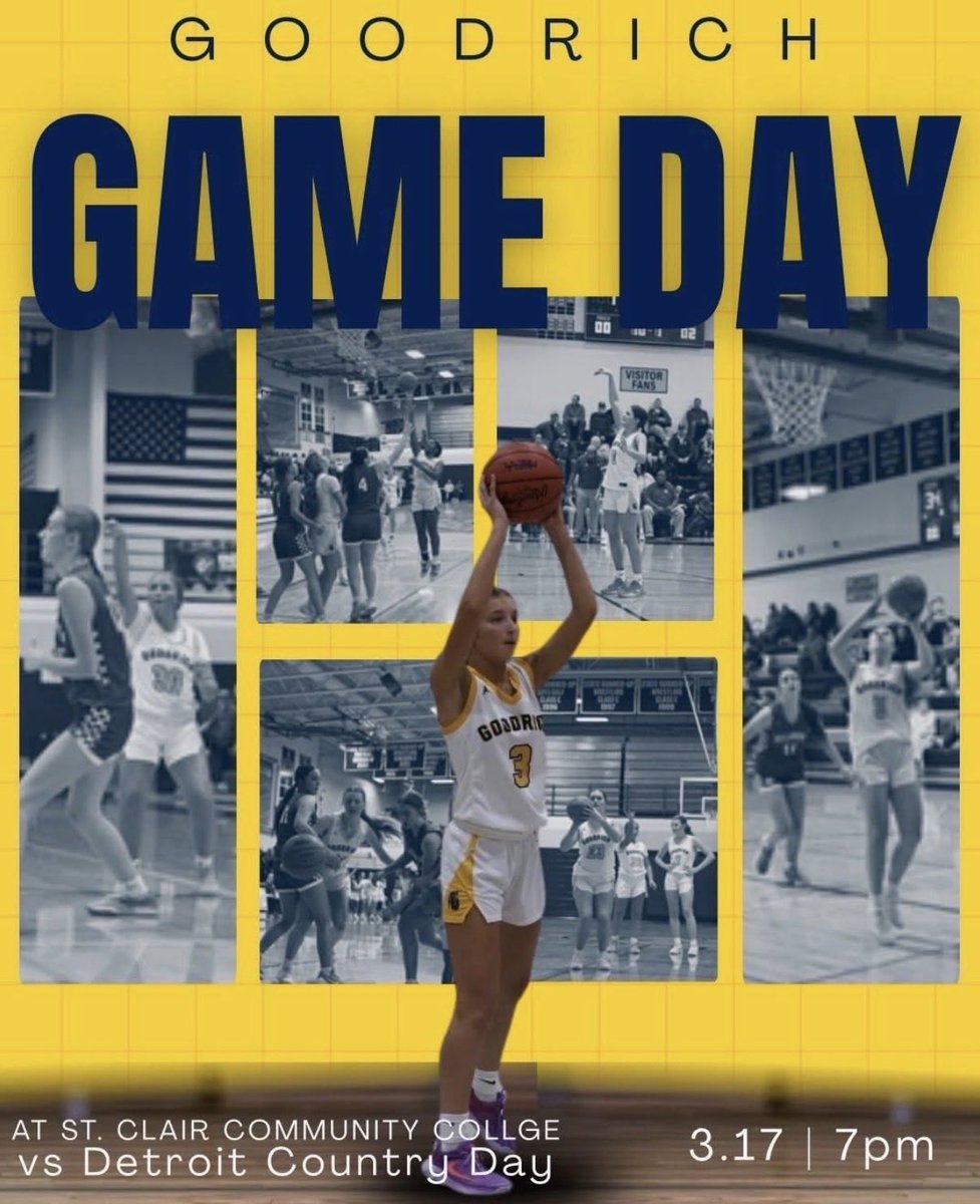 ￼￼￼Quarterfinals!
📅Tuesday, March 17
🏟️SC4 Fieldhouse, Port Huron
🆚Detroit Country Day
⏰7:00
<a href="/MartiansNation/">Goodrich Martians Nation!</a> <a href="/AdGoodrich/">Goodrich AD</a> <a href="/MHSAA/">MHSAA</a>