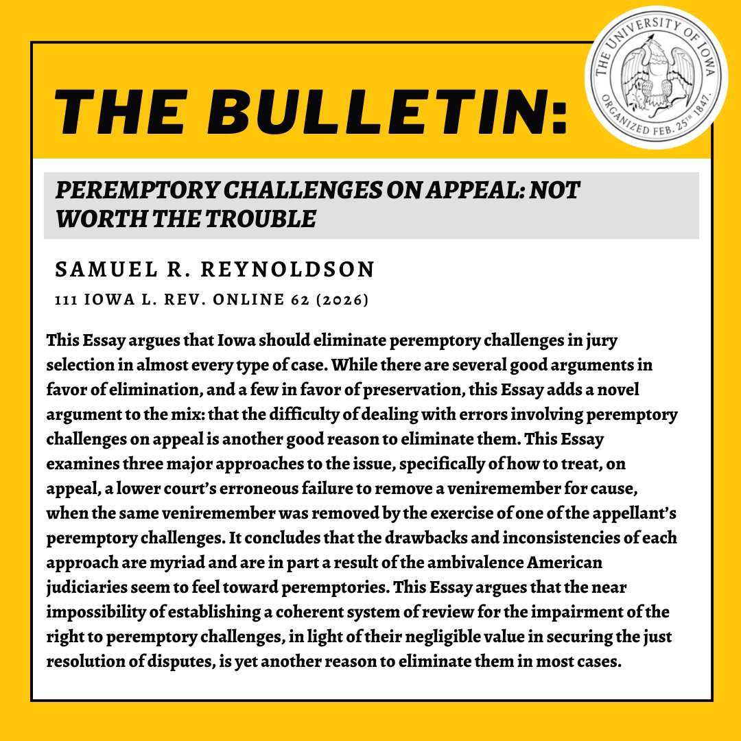 Iowa Law Review tweet media