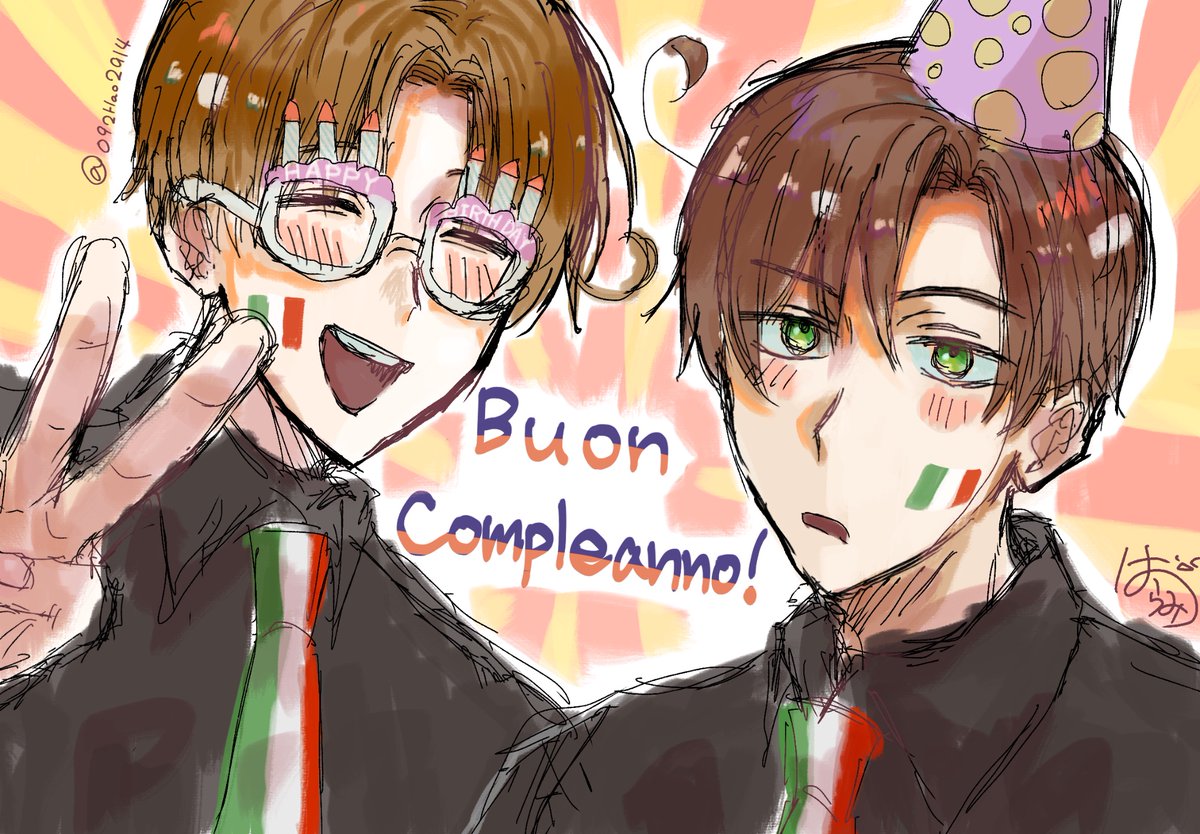 おめでとう🎊🎉🎂
#くるん兄弟生誕祭2026
#マカロニ兄弟生誕祭2026
#伊兄弟生誕祭2026
