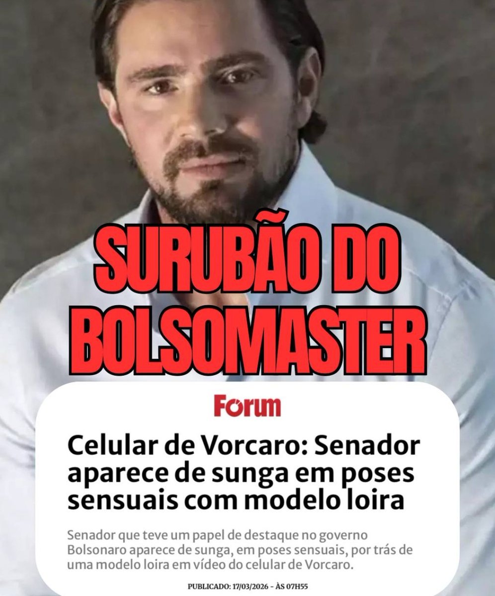 SURUBÃO DO BOLSOMASTER
Qual o nome do senador? 🤔