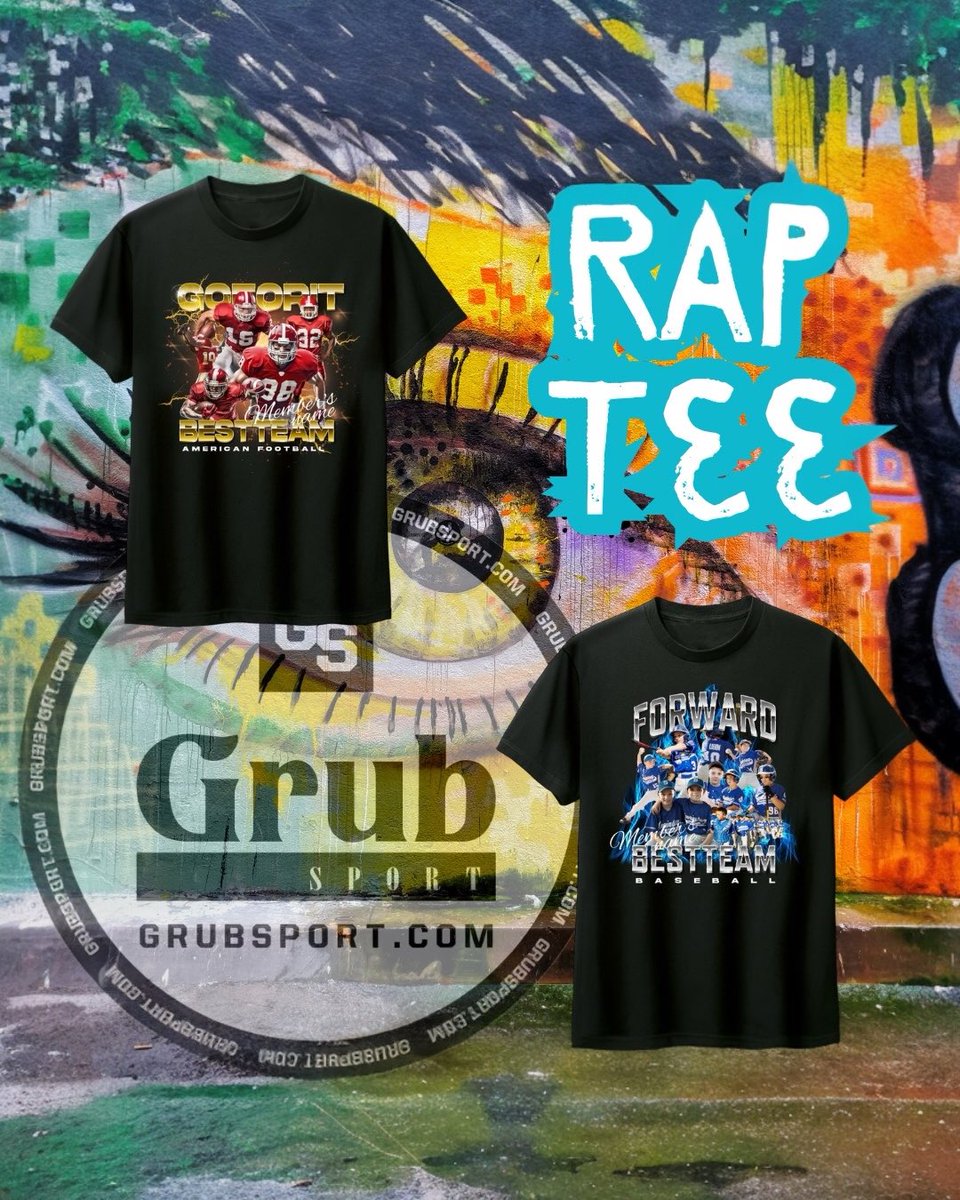 grubsport's tweet photo. 人気のRap Teeのオリジナルオーダーを承ります。オーダー方法は投稿を見てね👀‼️なんと1️⃣枚からオーダー可能🉑です。
チーム、会社、個人の写真をいただき、タイトルを決めてね。
世界に一つだけのオリジナルデザインをRap Teeデザインで作りませんか?
お問合せお待ちしてます♪
#raptees #raptee #rapteeshirts #y2k #y2kfashion