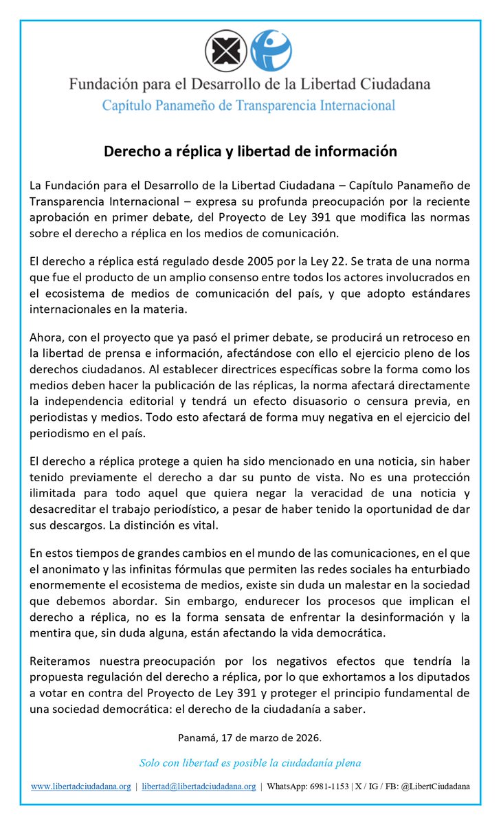 Libertad Ciudadana tweet media
