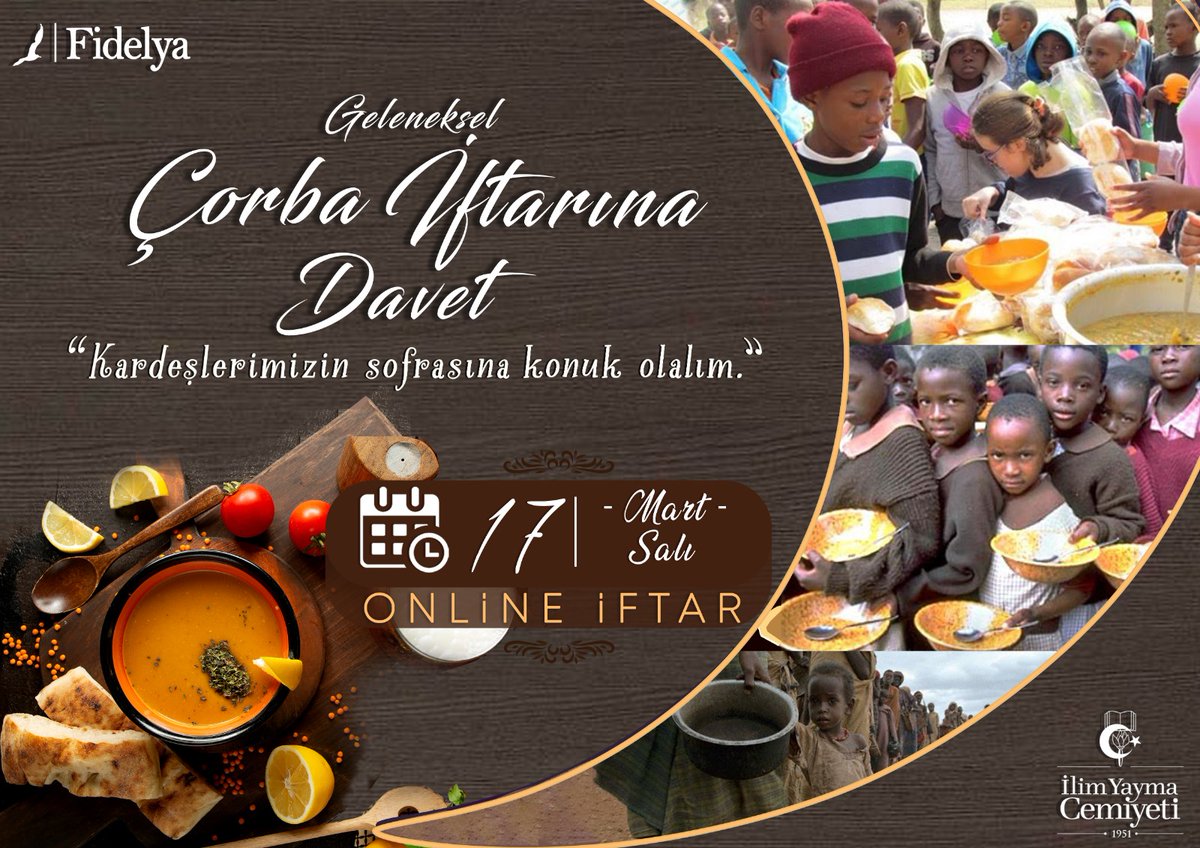 fidelya44's tweet photo. 17 Mart Salı günü, fidelya ailesi kendi evinde çorba–ekmek–su–hurma ile sade bir iftar yaparak, kalbini mazlum kardeşleriyle aynı sofrada buluşturacak…
🤲🏻Sizlerle de bu kardeşlik sofrasında buluşmak duasıyla...
🤲🏻 Allah sofralarımızı kardeşliğin bereketiyle buluştursun… https://t.co/kAThDokqYK