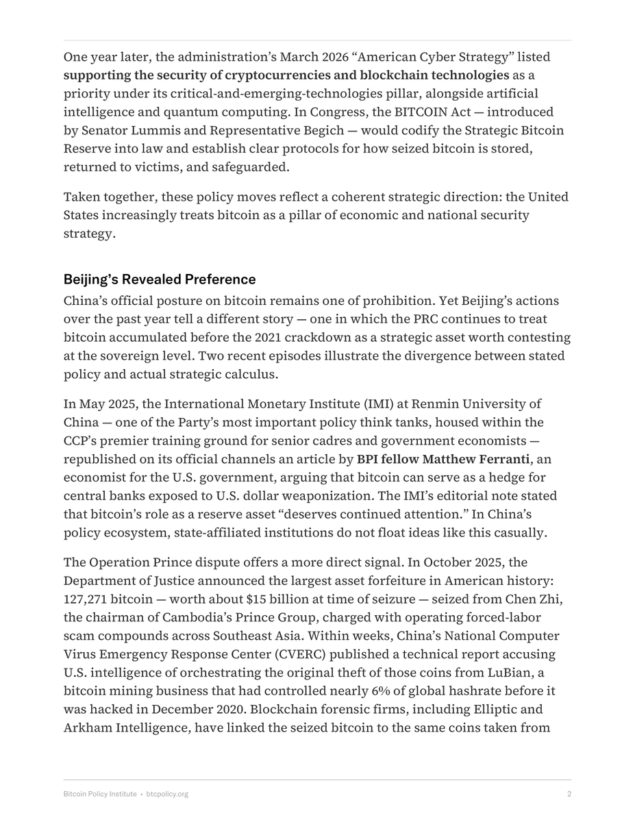 Bitcoin Policy Institute tweet media