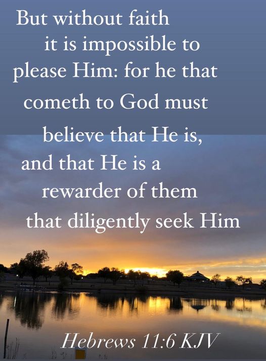 Prosser65's tweet photo. First believe that God is! The rest follows on from there. https://t.co/CzTdpBm4ly