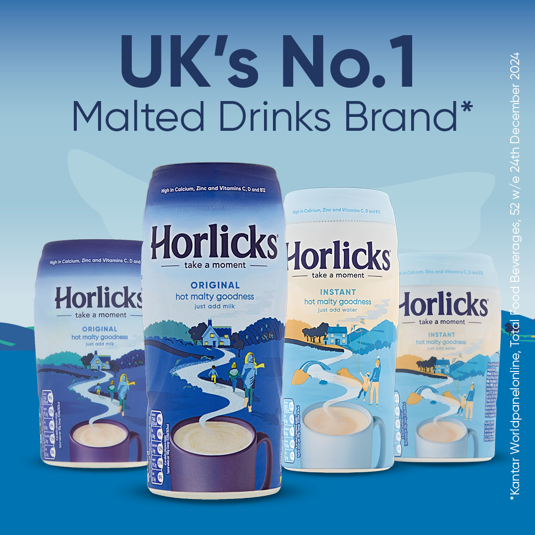 TWGroup25's tweet image. As the UK's No.1 malted drinks brand, Horlicks Original and Instant deliver that trusted hot malty goodness your customers already love, making it the effortless must-stock for any hot drinks fixture.

#Horlicks #MaltedDrinks #HotDrinks