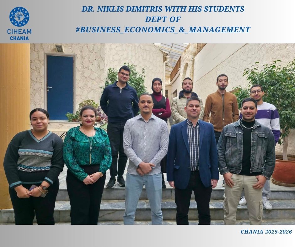 CIHEAM_MAICh's tweet photo. Dr. Niklis Dimitris teaches the course of "Financial management" at CIHEAM /MAICh📷
📷Photo : Dr. Niklis Dimitris with the students of the dept. of #Business_Economics_and_Management https://t.co/gkxvjKGGBN