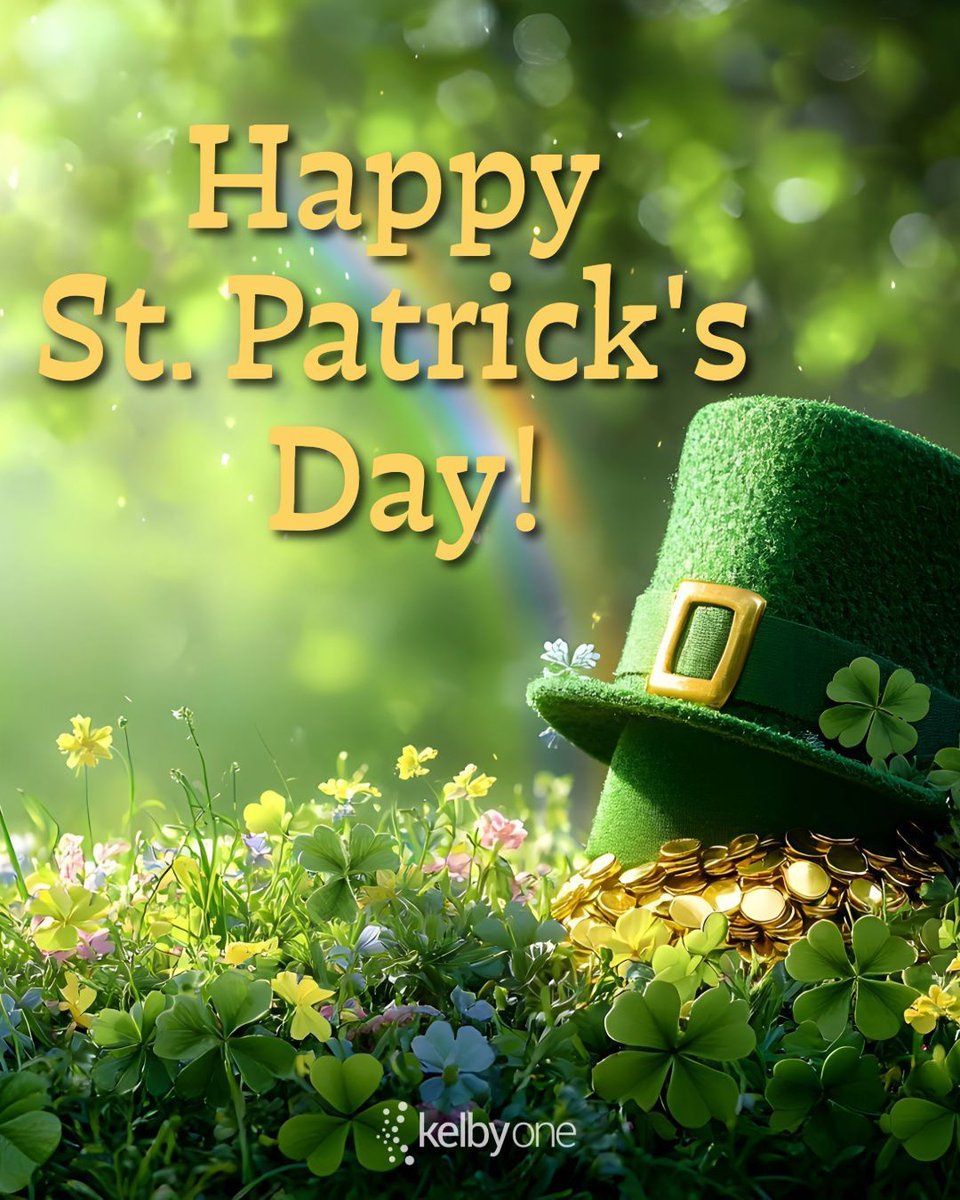KelbyOne's tweet image. 🍀 Happy St. Patrick’s Day! Wishing you a little luck, lots of laughter, and plenty of fun. Don’t forget to capture the moments that make the day special. 📸 🌈 Sláinte! #StPatricksDay #CaptureTheMoment