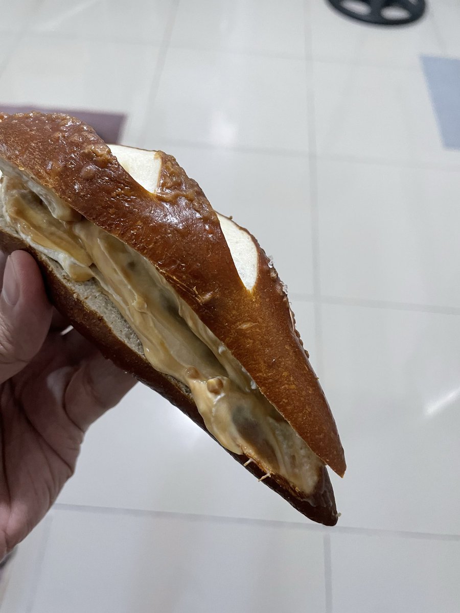 MDarylR07's tweet photo. Pretzel Stix with home made cream cheese salted caramel. Yum https://t.co/IyT0kMYhet