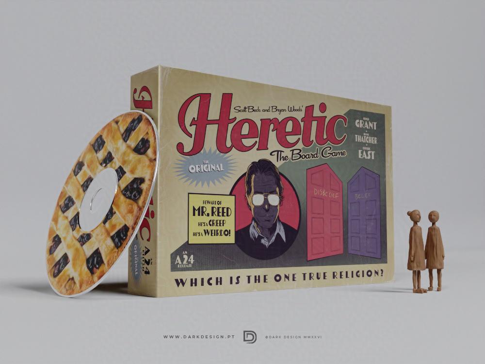 nunosarnadas's tweet image. I am a physical media addict, so I am always thinking of packaging ideas for movies I would like to own. I decided to make my "Heretic" poster as inspiration for a physical release of the film. Would you buy it? #heretic #physicalmedia @A24 @hereticmovie