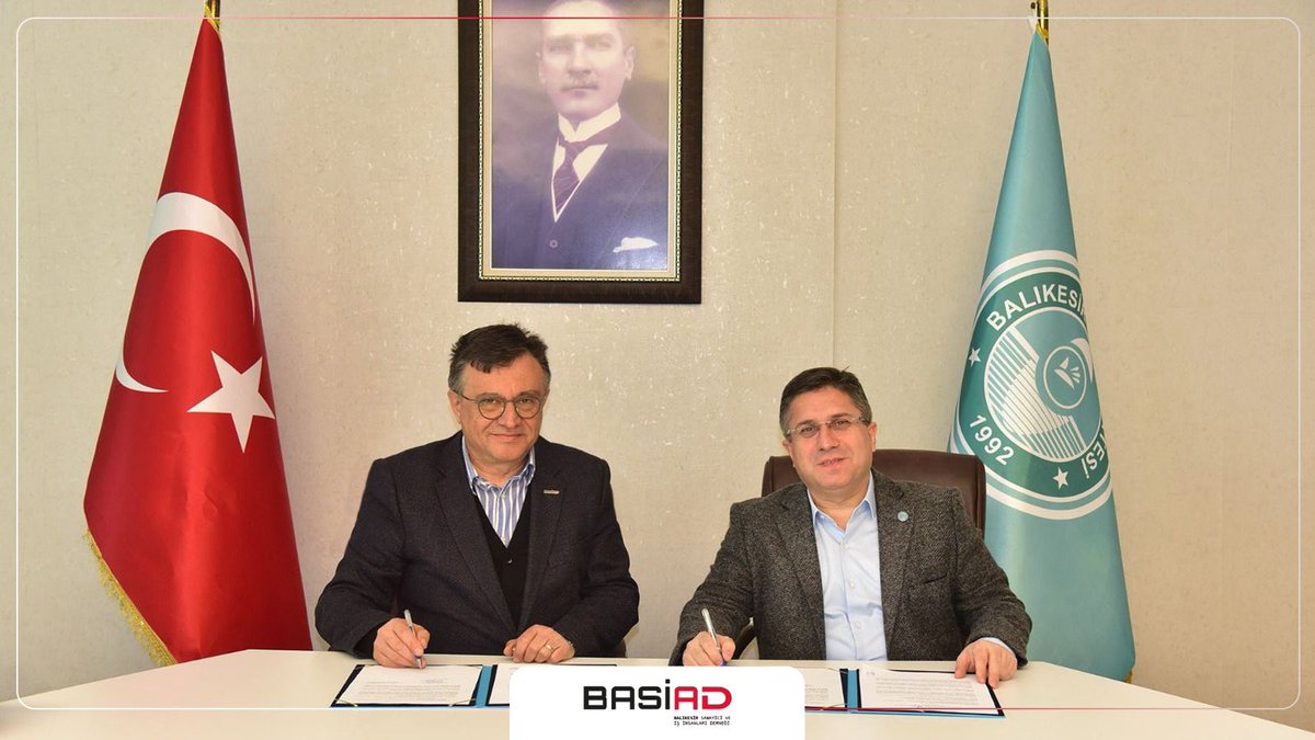 basiad10's tweet photo. Derneğimiz ile Balıkesir Üniversitesi arasında 16 Mart 2026 tarihinde İşbirliği Protokolü imzalanmıştır. Protokolü Derneğimiz adına Yönetim Kurulu Başkanımız Sayın Selçuk Savaş İmzalarken, Balıkesir Üniversitesi adına Rektör Sayın Prof. Dr. Yücel Oğurlu imzaladı. https://t.co/dRhWYzwZBY