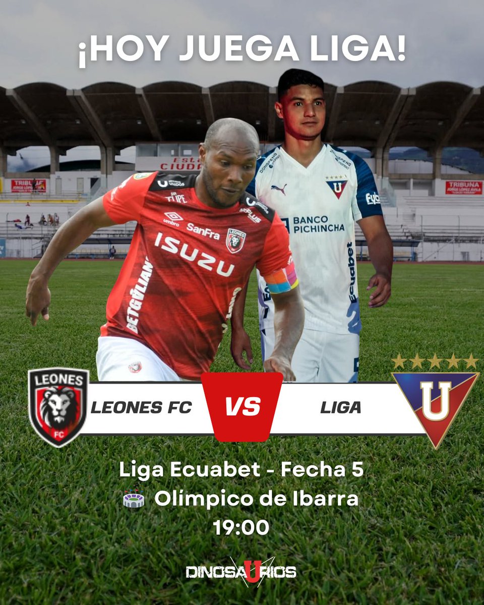 Las acciones vuelven rápido para <a href="/LDU_Oficial/">LDU Oficial</a>. Los Guerreros Albos visitan la ciudad BLANCA para enfrentarse a Leones FC. La misión es mejorar el rendimiento, encontrar el buen fútbol y traer la victoria. No dejemos de alentar al equipo

#LDU
#DinosauriosLDU
#LaBandaDeLaNorteBaja