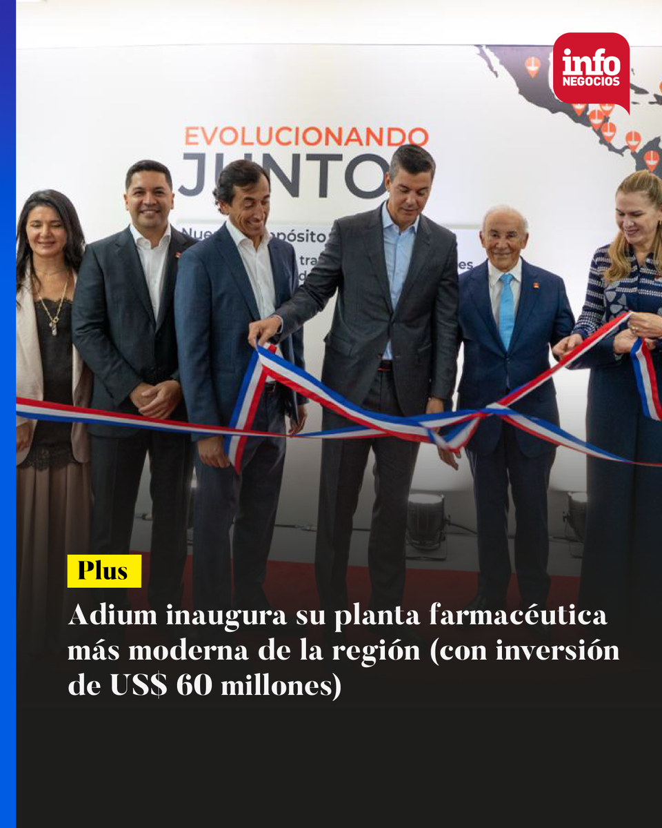 InfoNegocios_PY's tweet image. 🔴 #Plus | 

Adium inaugura moderna planta en Paraguay 🇵🇾 con inversión de US$60M 💰: triplica producción y apunta a exportar a la región 🌎 

infonegocios.com.py/plus/adium-ina…