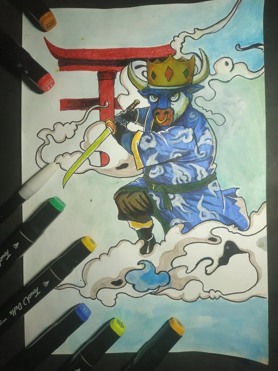 elkaffear's tweet photo. @Midas_Minotaur My submission!
I create @Midas_Minotaur drawing art as well.
Hope everyone like it.
$MIDAS
@dynyart
#KingOfBulls #MIDAS #GoldenGang #MidasNFTContest #BullRunSZN https://t.co/hZcaqD46Zf