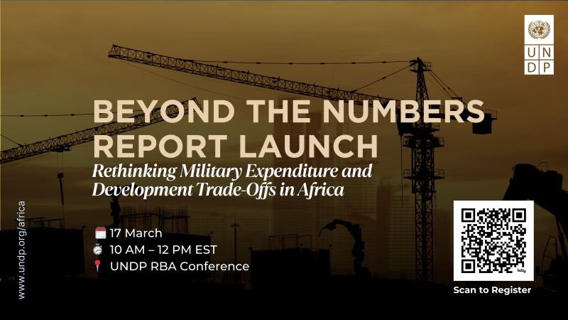 UNDPAfrica's tweet image. #HappeningNow

📢 Join the launch of our new report: “Beyond the Numbers: Rethinking Military Expenditure &amp;amp; Development Trade-Offs in Africa”.

Explore how Africa’s security budgets impact development &amp;amp; human security, &amp;amp; discuss pathways for action.

undp.zoom.us/webinar/regist…